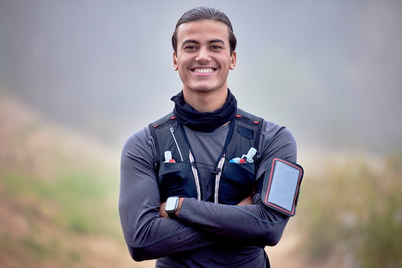 man-in-fitness-portrait-hiking-outdoor-and-runner